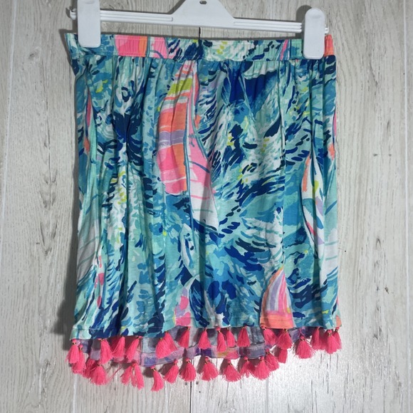 LILLY PULITZER Palma Tube Top‎ In Sparkling Blue Hey Bay Bay Size Xsmall - Picture 3 of 8